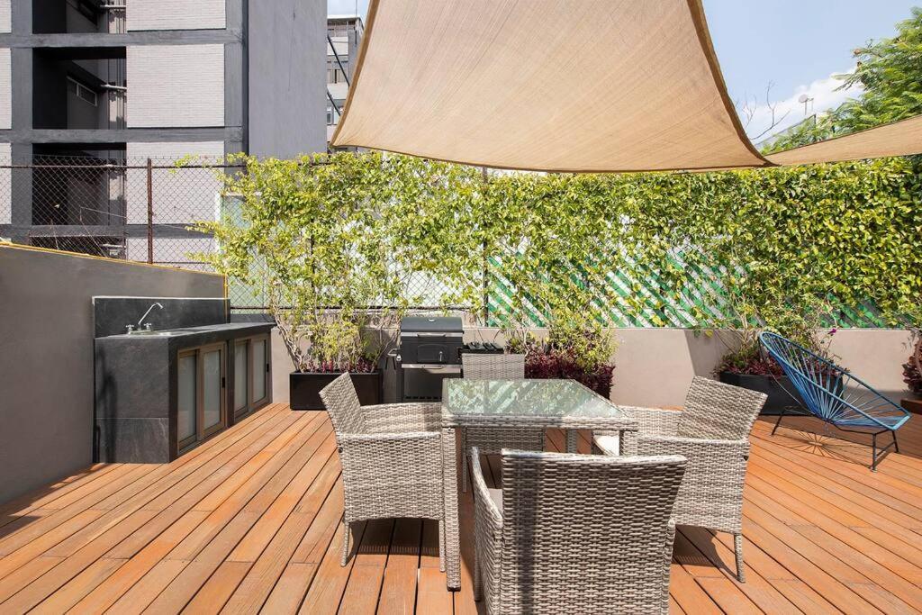 D.4 Acogedor Departamento En La Iconica Roma Norte เม็กซิโกซิตี้ ภายนอก รูปภาพ